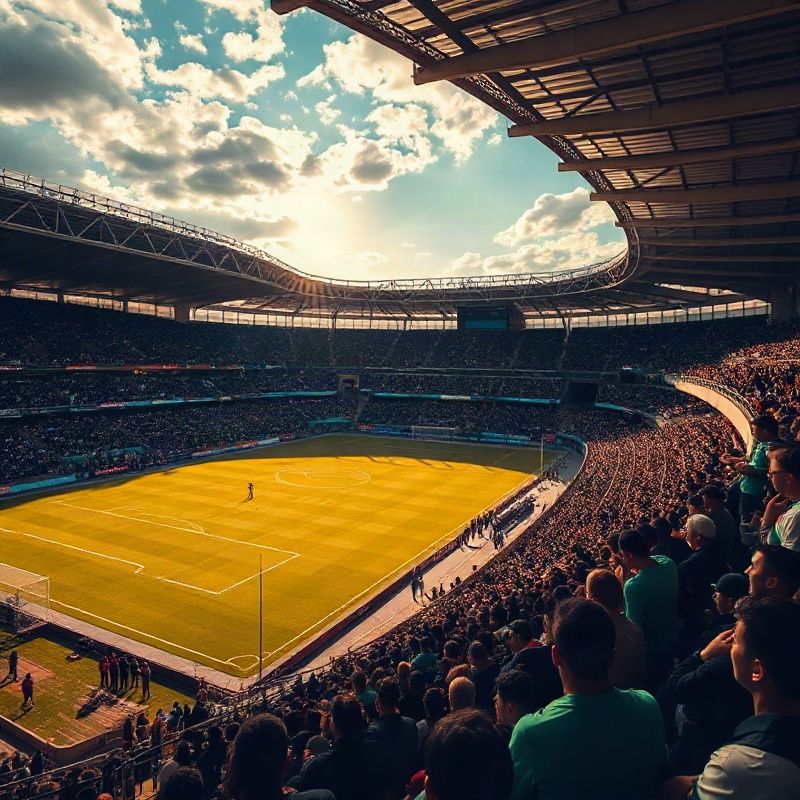 Estádio paulista lotado durante clássico entre Corinthians e Palmeiras